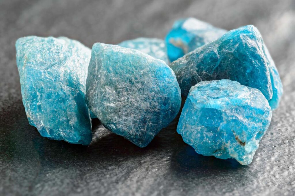 blue apatite crystals for healing