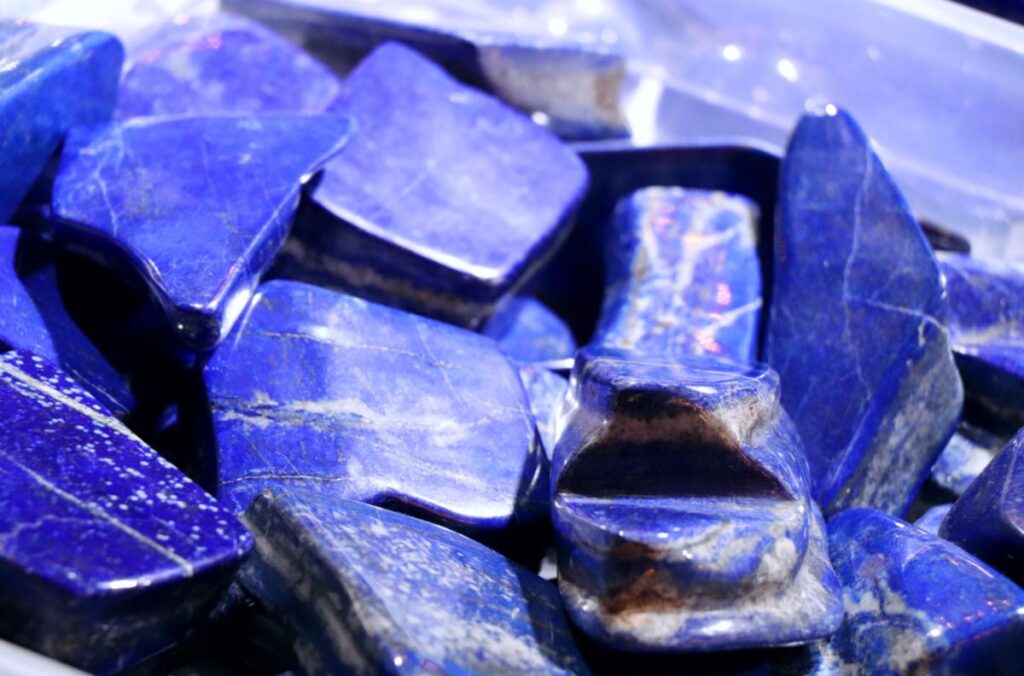 Lapis Lazuli are excellent blue crystals