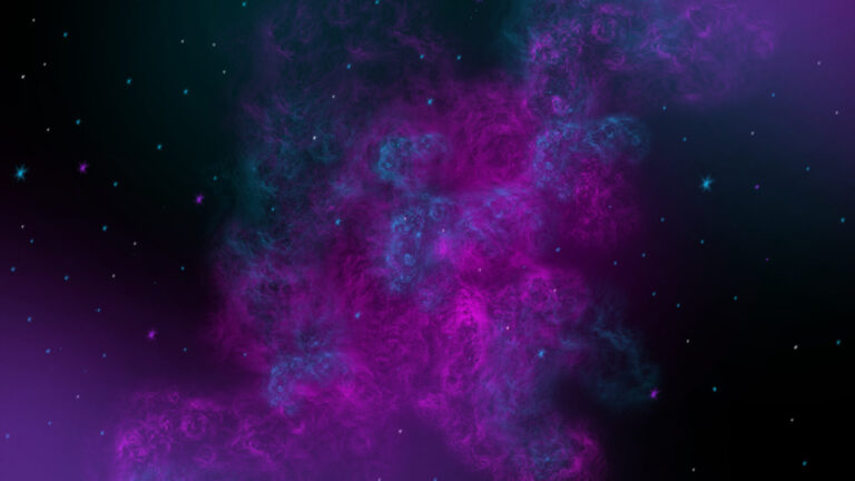 A pink cloud of smoke in the galaxy.