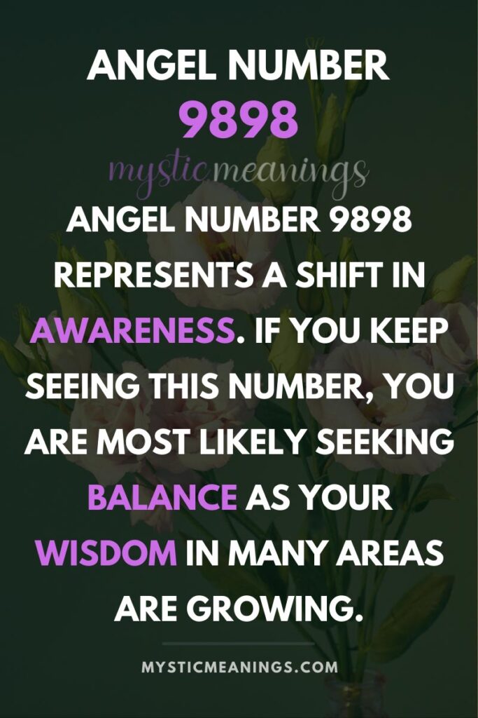 9898 angel number meaning