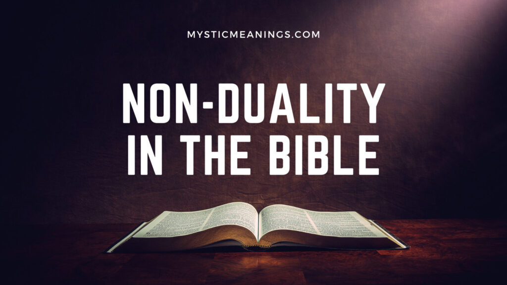 non duality in the bible