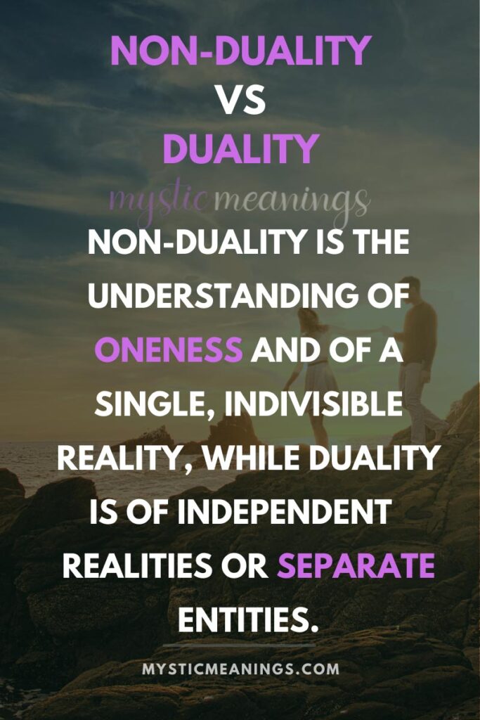 non duality vs duality