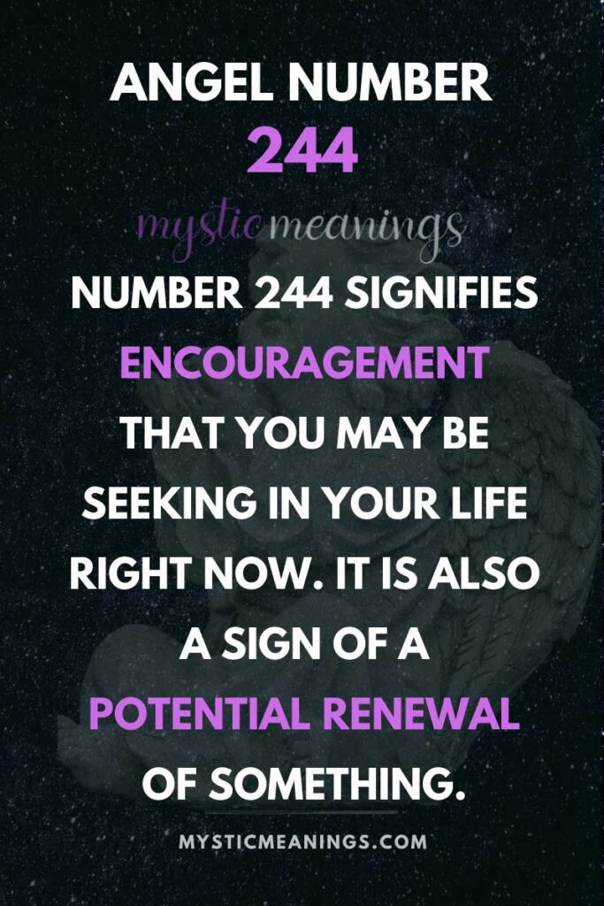244 angel number meaning