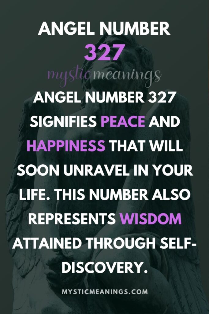 327 angel number meaning