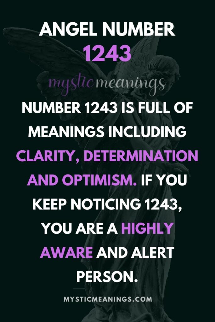 1243 angel number meaning