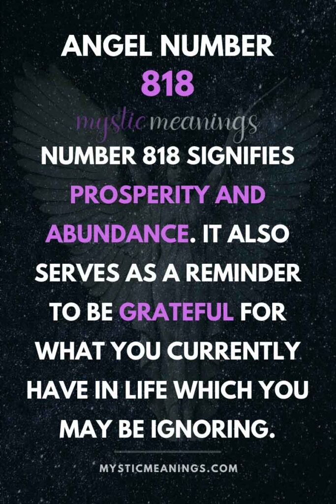 The Powerful 818 Angel Number Meaning And Why You See It